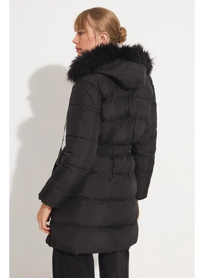 JUNE June Women Coat Black