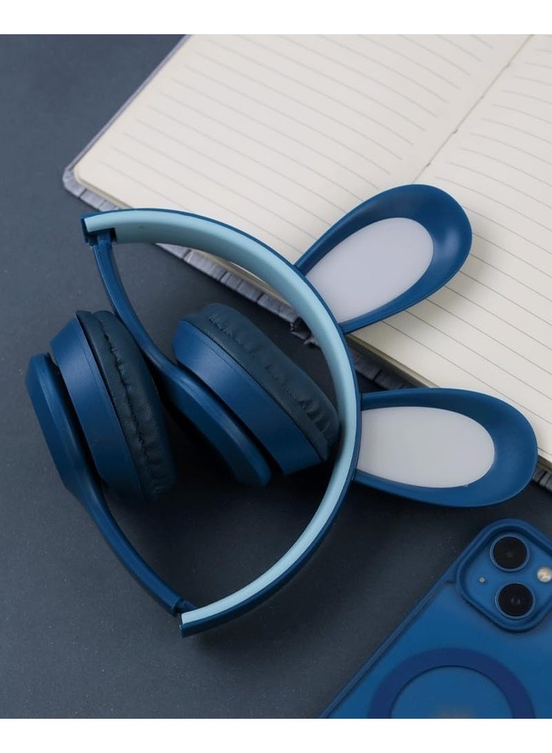 LED Light Up Wireless Stereo Cat Headset Headphones - Image 2