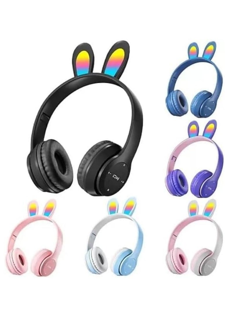 LED Light Up Wireless Stereo Cat Headset Headphones - Image 5