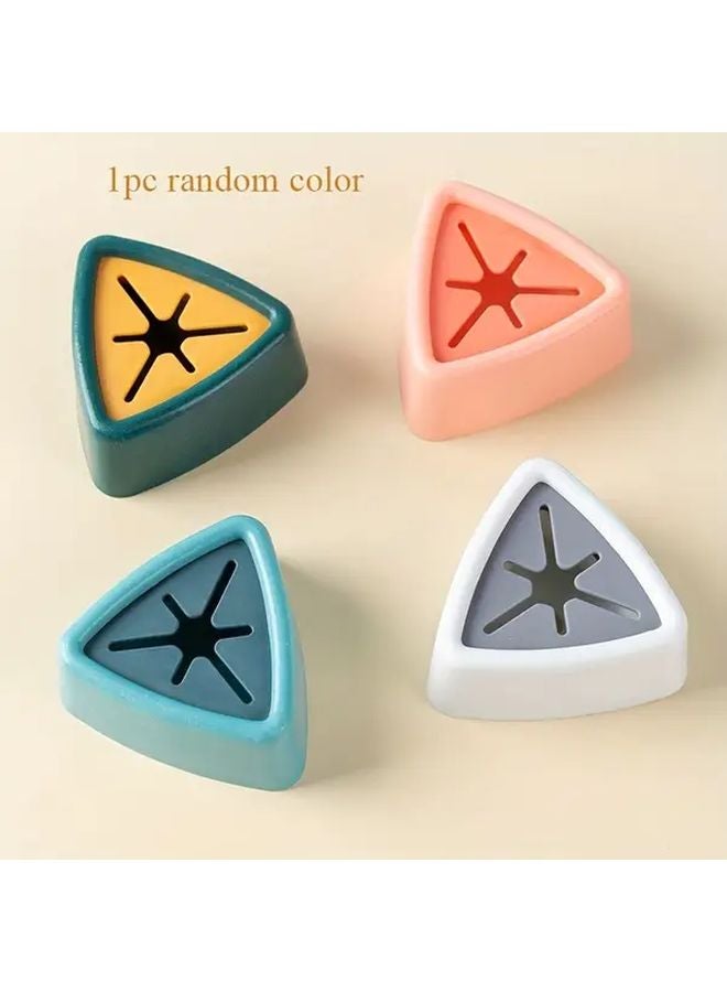 1pc No Drill Towel Clip Random Color For Kitchen Bathroom Wall Mounted Holder - Image 1