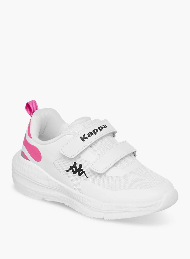 Kappa Girls' Panelled Sports Shoes with Hook and Loop Closure