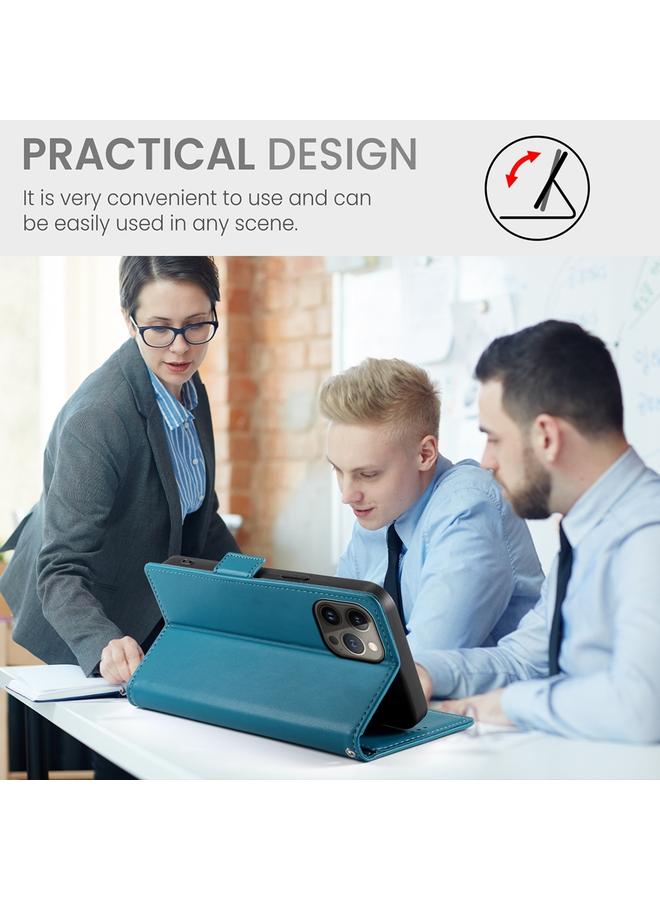 Zaboon Case For iPhone 13 Pro Max Side Buckle Magnetic Frosted Leather Phone Case - Image 5