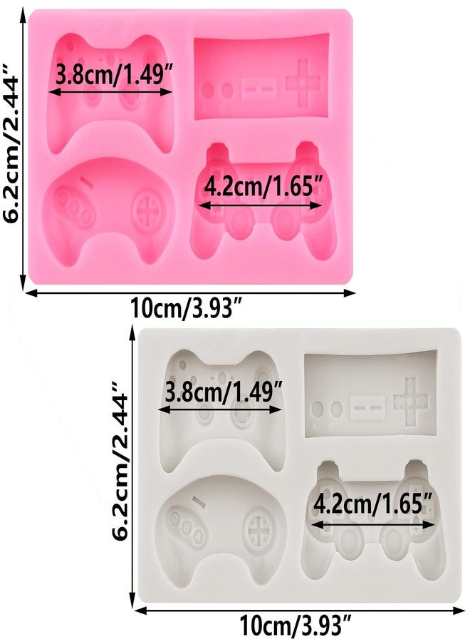 RFGHAC Game Controller Fondant Mold Video Game Gamepad Silicone Chocolate Molds for Cake Decorating Cupcake Topper Candy Sugar Gum Paste Polymer Clay Set Of 2 - Image 2