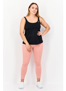 Nike Women Round Neck Sleeveless Swimwear Top, Black  - Image 4