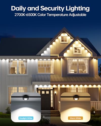 ASAHOM AI Permanent Outdoor Lights S107B, 100FT with 72 RGBCW LED Lights, 30,000 Lighting Effect, Controller with Dual Output, Extend to 800FT, Cuttable for House Outdoor Decor Daily Lighting, Black - Image 5