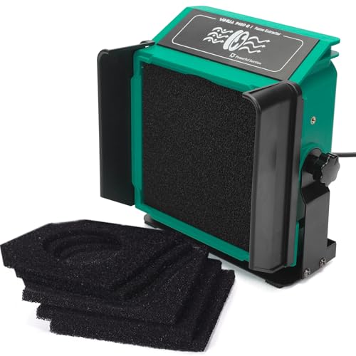 YIHUA 948DQ-I Solder Fume Extractor Fan Solder Smoke Absorber Remover Tiltable Angle with 8 Extra Fan Filters for Soldering Wood Burning and more - Image 1