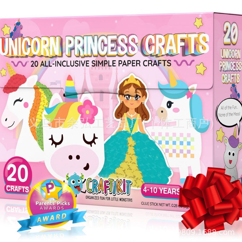20 Crafts in a Box Simple Paper Crafts Kids Handmade Kit - Image 4