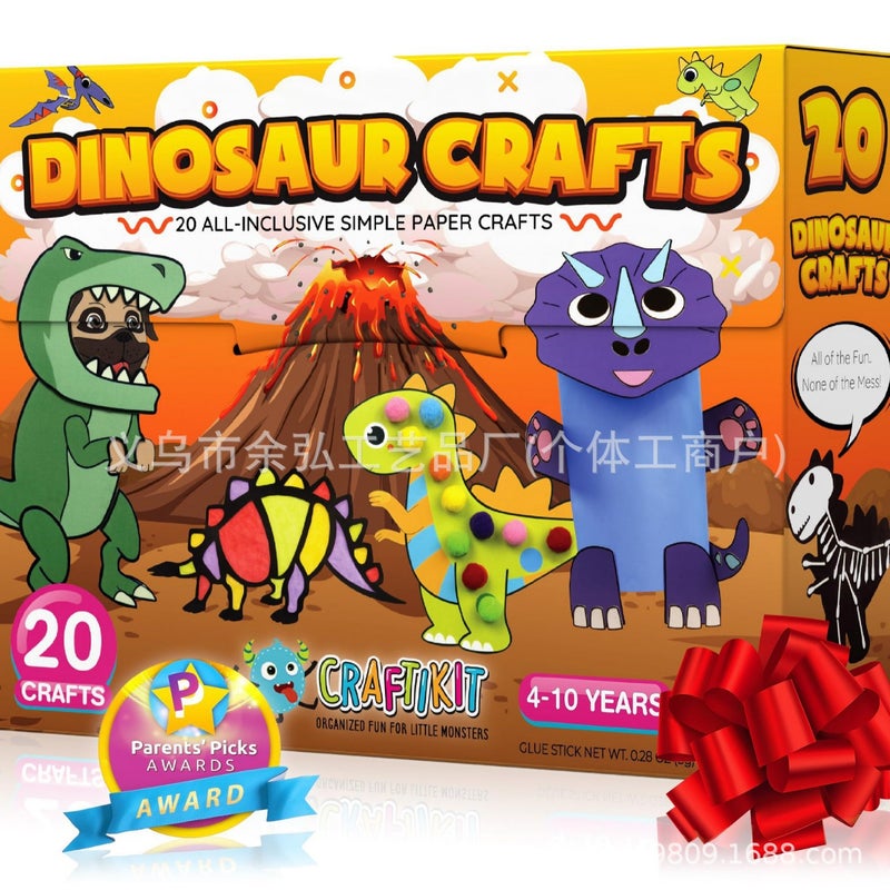 20 Crafts in a Box Simple Paper Crafts Kids Handmade Kit - Image 1