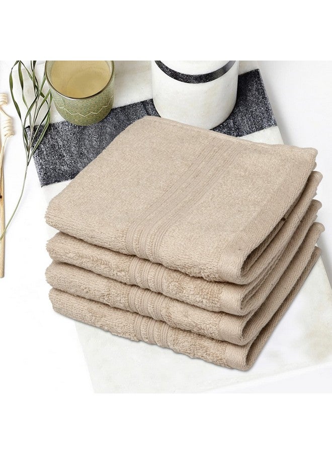 Spaces 100% Cotton Face Towel Light Weight Smart Color High Absorbency 450 GSM Light Brown - Image 1