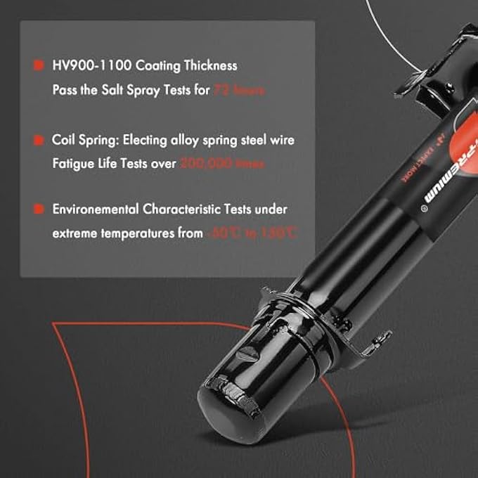 A-Premium Front Pair 2 Complete Strut And Coil Spring Assembly Compatible With Honda Crosstour 20122015 Accord Crosstour 20102011 Driver And Passenger SideReplace 18920759 18920760 - Image 5