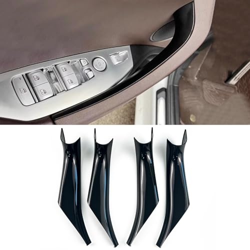 CHUANGHUI 4PCS Car Door Pull Cover Fit for BMW X3 G01 2018-2023, X4 G02 2019-2024 Interior Door Handle Protective Decorate Covers 20i 30i 30e (Piano Black) - Image 1