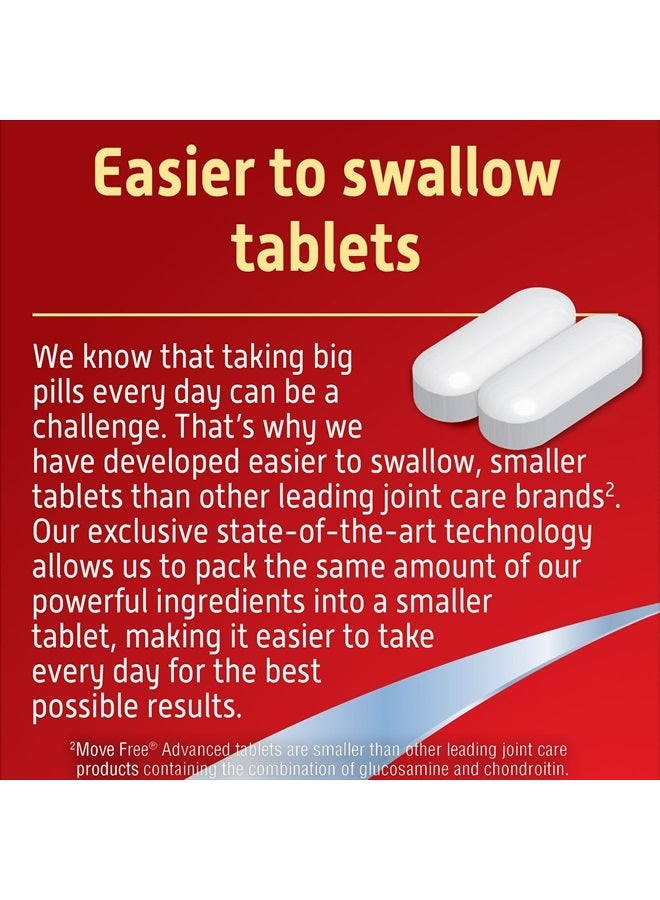 Move Free أدفانسد، أقراص (علبة 200 عد) - مكمل صحة المفاصل مع الجلوكوزامين والكوندرويتين (عبوة من 2) - Image 3