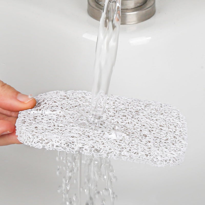 Emlim 4 Pack Soap Holder Padï¼ŒSoap Holder for Kitchen & Bathroomï¼ŒWhite Non-Slip Soap Lifting Pads for Soap Dish - Image 5