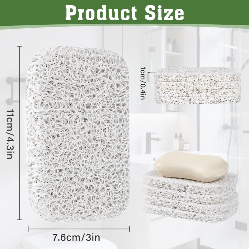 Emlim 4 Pack Soap Holder Padï¼ŒSoap Holder for Kitchen & Bathroomï¼ŒWhite Non-Slip Soap Lifting Pads for Soap Dish - Image 4