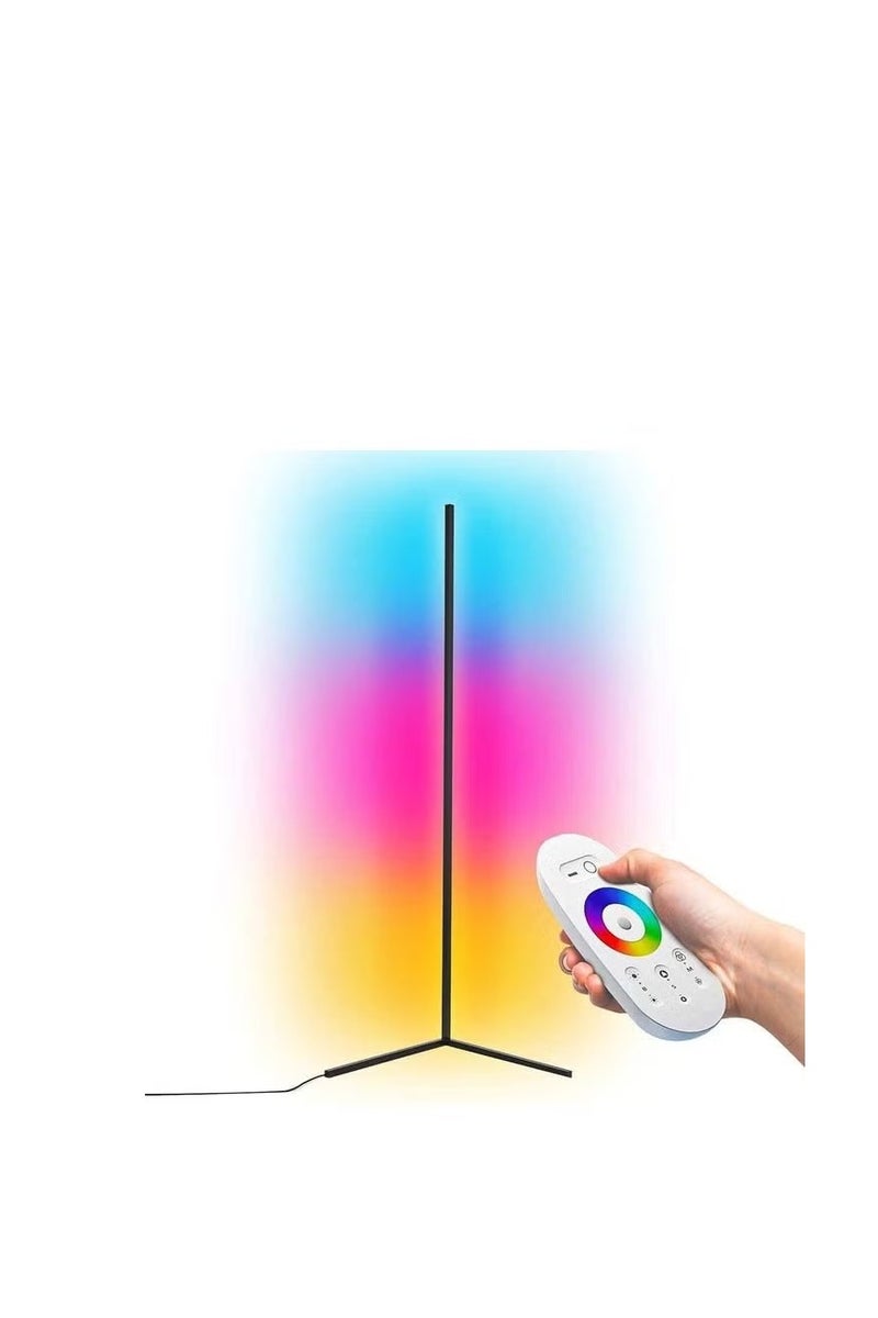 XiuWoo Remote Control RGB LED Corner Floor Lamp Multicolour - Image 1