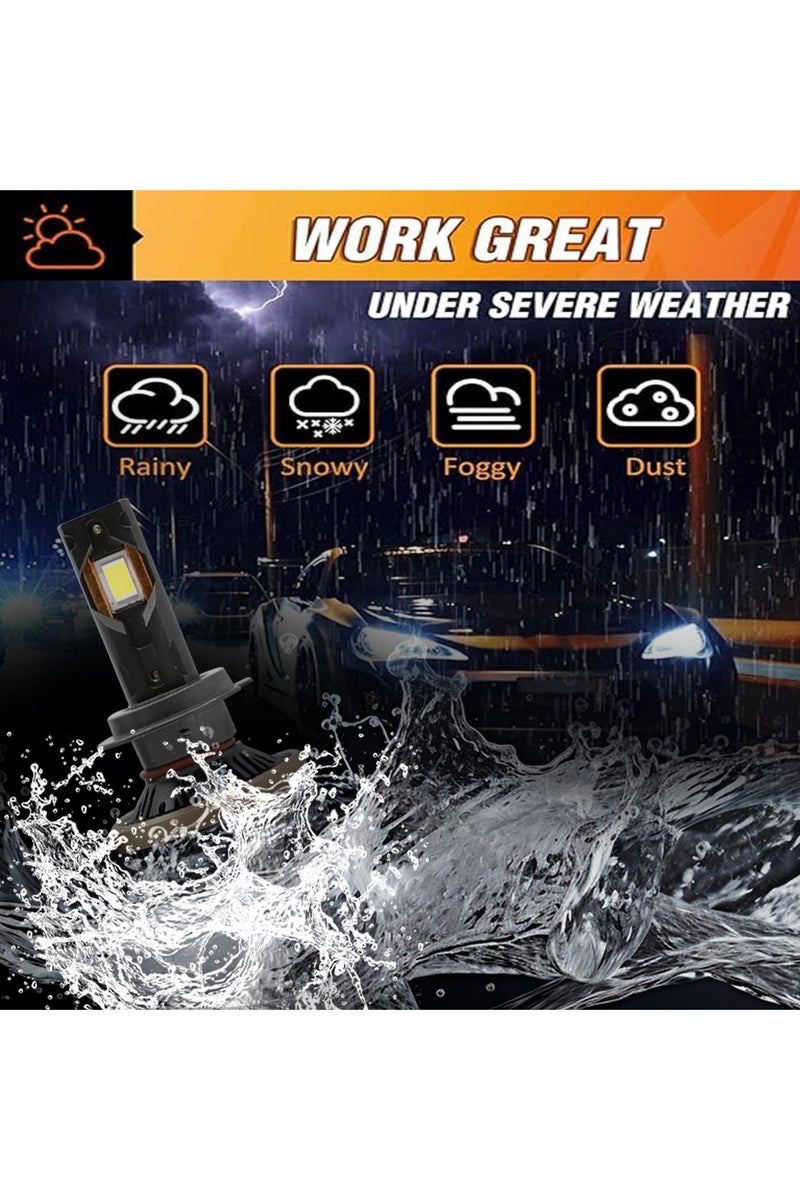 توبيز مجموعة مصابيح أمامية LED أصلية مختبرة من Toby's T220 Pro H7 بقوة 440 واط/زوج، مقاومة للماء، ألوان زاهية مع درجة حرارة 6500 كلفن - Image 4