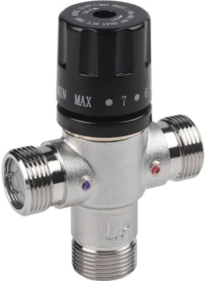 Copper Thermostatic Mixing Valve 3 4 Inch DN20 For Solar Heater Stable Temperature Control - Image 2