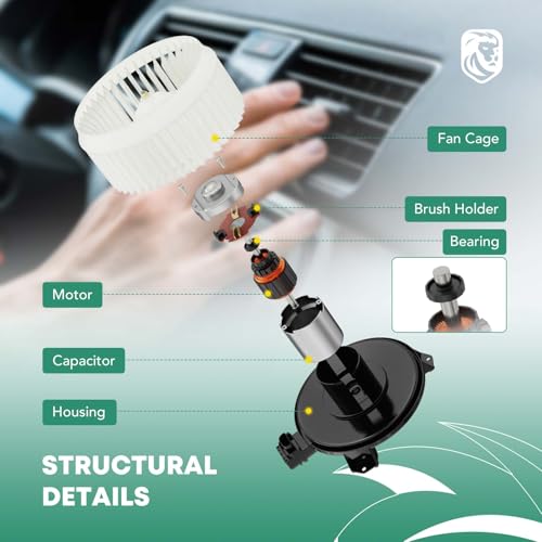 YHTAUTO A/C Heater Blower Motor Assembly Replacement for Nissan Altima Maxima Murano Infiniti EX35 FX35 FX50 G35 M35 Q50 Q60 QX60, Front Side - Image 3