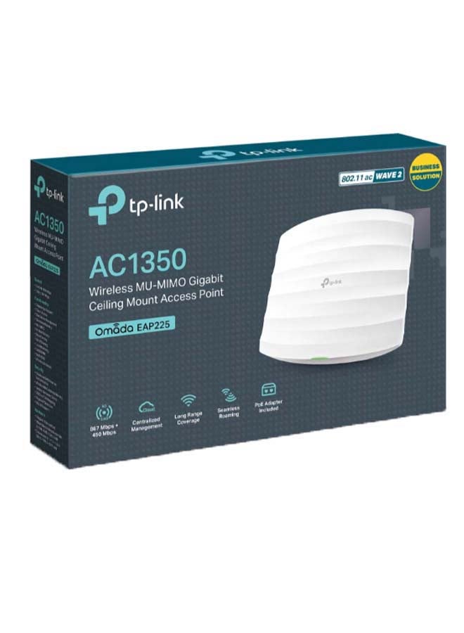 TP-LINK EAP225 | Omada AC1350 Gigabit Wireless Access Point | Business WiFi Solution w/Mesh Support, Seamless Roaming & MU-MIMO | PoE Powered | SDN Integrated | Cloud Access & Omada App | White - Image 4