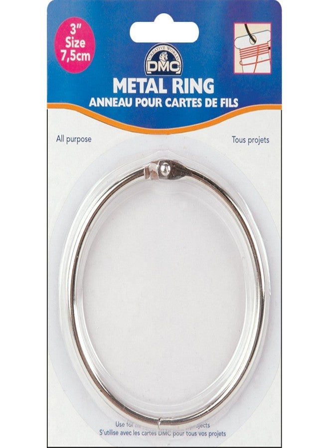 DMC Metal Ring 3", 1/Pkg