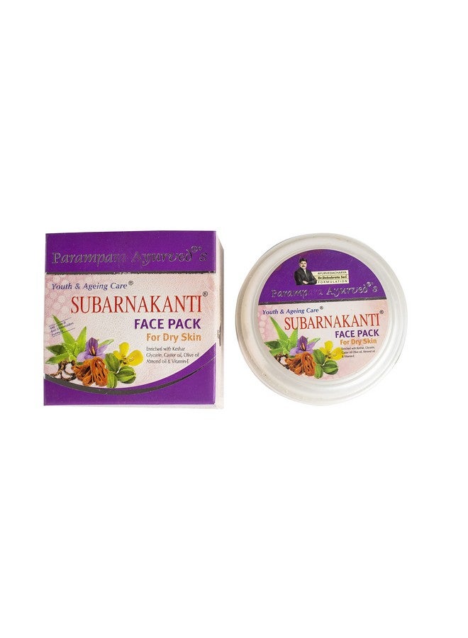 Parampara Ayurved Subarnakanti Face Pack | Saffron & Vitamin E | Ayurvedic Glow & Hydration | Anti-Aging & Pore Tightening | Dry & Sensitive Skin | Reduces Acne & Pimples | Men & Women | 100g - Image 3