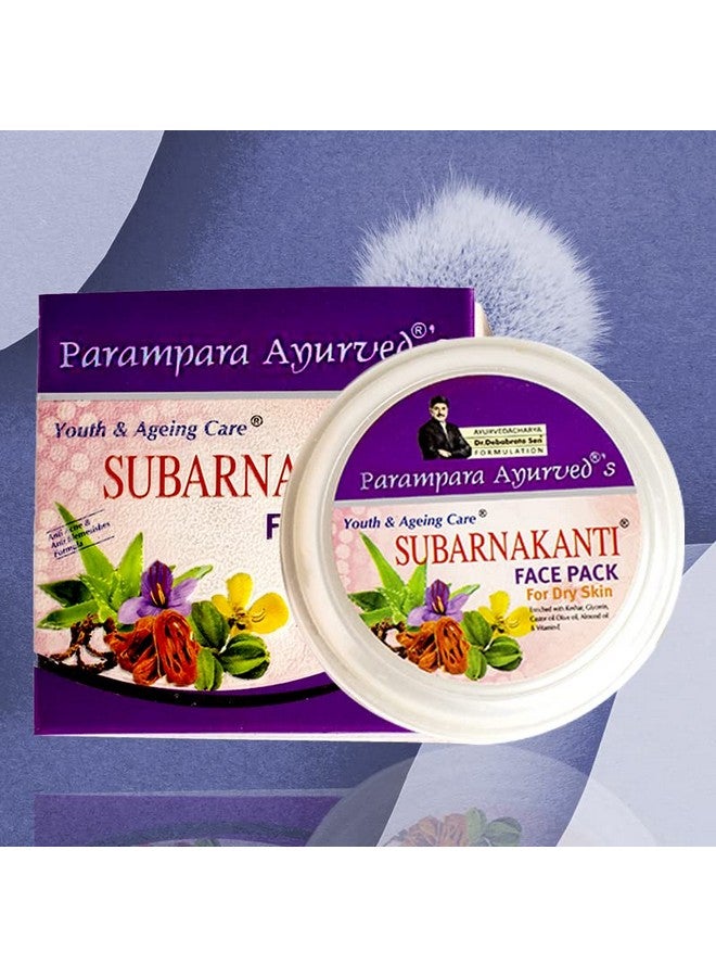 Parampara Ayurved Subarnakanti Face Pack | Saffron & Vitamin E | Ayurvedic Glow & Hydration | Anti-Aging & Pore Tightening | Dry & Sensitive Skin | Reduces Acne & Pimples | Men & Women | 100g - Image 2