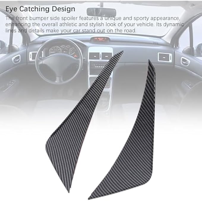Depisuta Front Bumper Side Splitter for Miata ND 2016 Onwards Air Dam Chin Spoiler Underbody Front Lip Splitter Guard Protector Styling Trim, Front Bumper Side Splitter, 2PCS (Carbon - Image 5