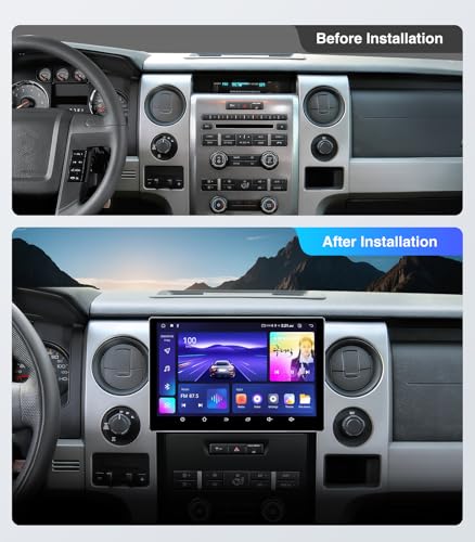 AINAVI 11.5 inch (4G+64G) Car Radio Stereo Upgrade for Ford F150 2009-2012,2013 2014 STX XL Compatible with Carplay Android Auto GPS Navigation WiFi Bluetooth Mirroring Touchscreen Headunit Replacement - Image 2