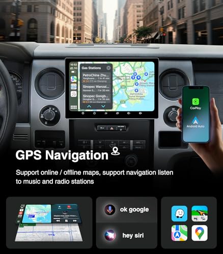 AINAVI 11.5 inch (4G+64G) Car Radio Stereo Upgrade for Ford F150 2009-2012,2013 2014 STX XL Compatible with Carplay Android Auto GPS Navigation WiFi Bluetooth Mirroring Touchscreen Headunit Replacement - Image 3