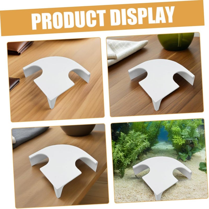 Corner Aquarium Fish Hideout Cave with Dual Holes, White Resin Betta Shelter and Shrimp Hiding House for Fish Tank Decoration and Breeding - Image 3