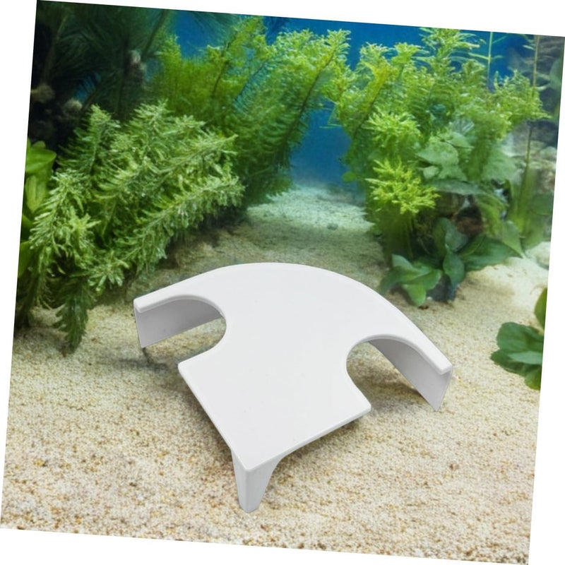 Corner Aquarium Fish Hideout Cave with Dual Holes, White Resin Betta Shelter and Shrimp Hiding House for Fish Tank Decoration and Breeding - Image 5