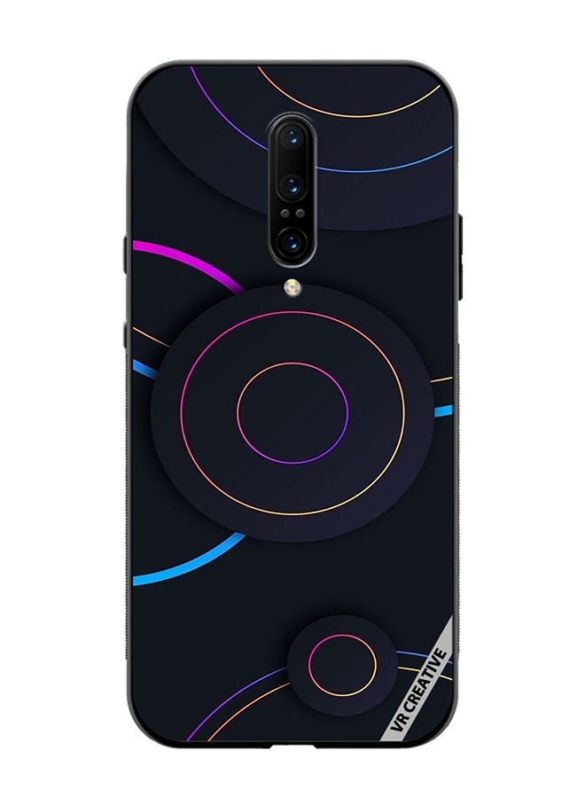VR CREATIVE Protective Case Cover For OnePlus 7 Pro Circles Dots Design Multicolour - Image 1