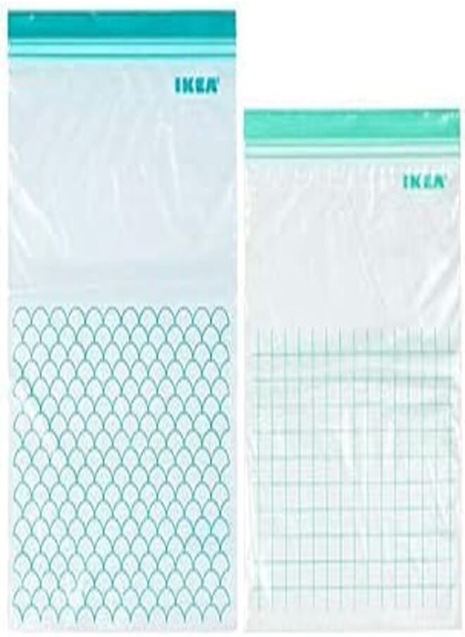 Ikea 2 Sets of Ikea ISTAD Bags, Freezer Safe, Reusable Food Storage Bags and Household Storage Bags 