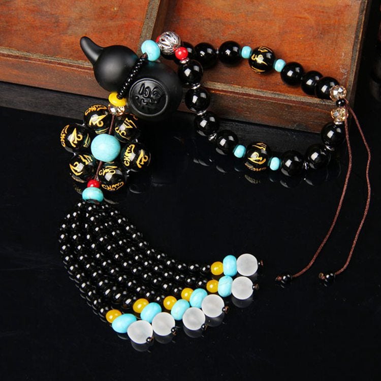 Car Pendant with Lucky Gourd - Blessing for Safe Travels