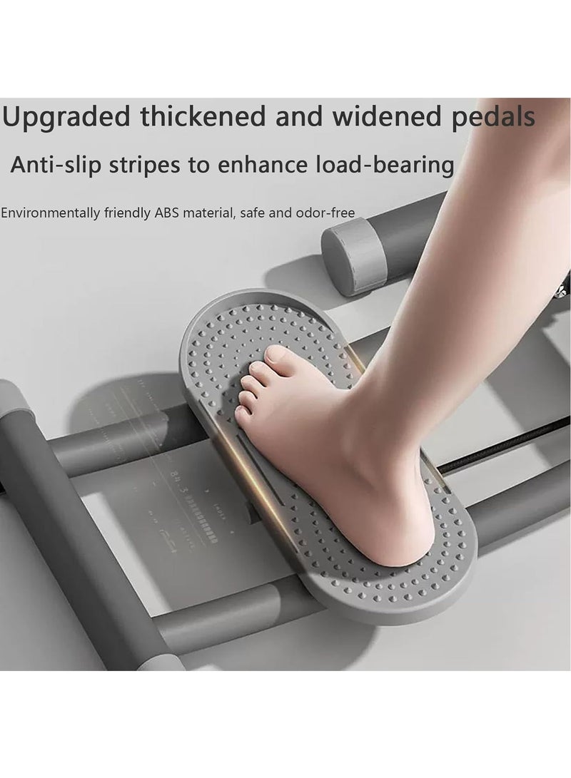 Foldable Indoor Ski Workout Machine – Full Body Cardio and Leg Trainer with Armrest – Compact Design for Home Fitness, ABS Material