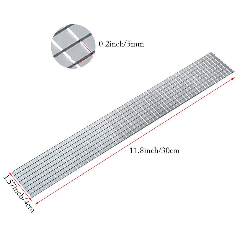 PP OPOUNT 9440 PCS Self Adhesive Mirror Mosaics Sheets, 5 x 5 mm Silver Mirrors Mosaic Square Glass for Craft,Home Decorations - Image 2