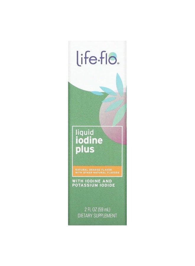 Life-flo, Liquid Iodine Plus, Natural Orange, 150 mcg, 2 fl oz (59 ml) (Packaging may vary)