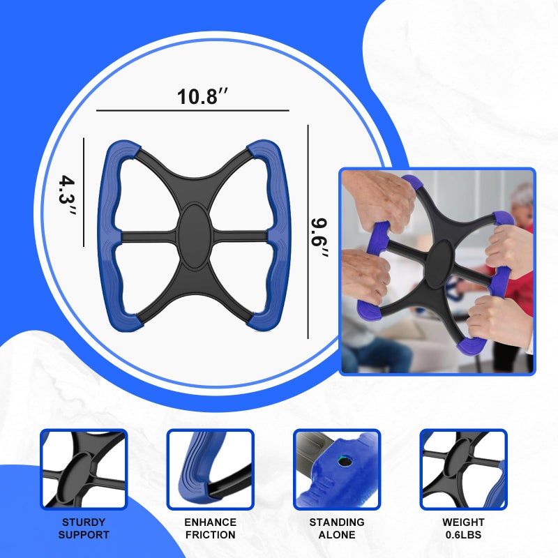 WERJH Lift Assist for Elderly,Aids for Disabled and Elderly with No-Slip Grip Handles,Standing Aids & Supports to Transfer Elderly, Senior, Bariatric, Patient Or Disabled,As Seen On Tv(Blue) - Image 2