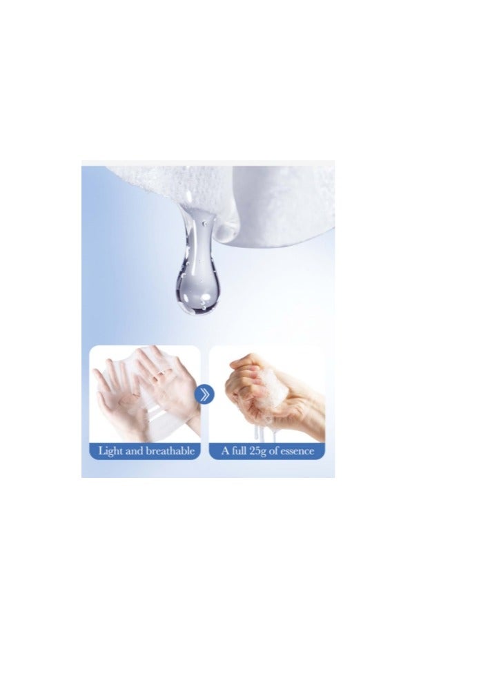 بيو أكوا 6 عبوات من قناع الوجه المرطب بحمض الهيالورونيك وفيتامين أ وفيتامين هـ وفيتامين ج وقناع الوجه - Image 4