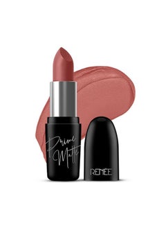 Renee Prime Matte Lipstick - Velvet Mauve, Lightweight & Long-Lasting Formula, Creamy Matte Finish, One Swipe Application, Non-Drying, Vitamin E Infused, 4.5Gm  - Image 1
