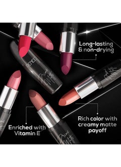 Renee Prime Matte Lipstick - Velvet Mauve, Lightweight & Long-Lasting Formula, Creamy Matte Finish, One Swipe Application, Non-Drying, Vitamin E Infused, 4.5Gm  - Image 3