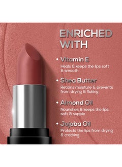 Renee Prime Matte Lipstick - Velvet Mauve, Lightweight & Long-Lasting Formula, Creamy Matte Finish, One Swipe Application, Non-Drying, Vitamin E Infused, 4.5Gm  - Image 4