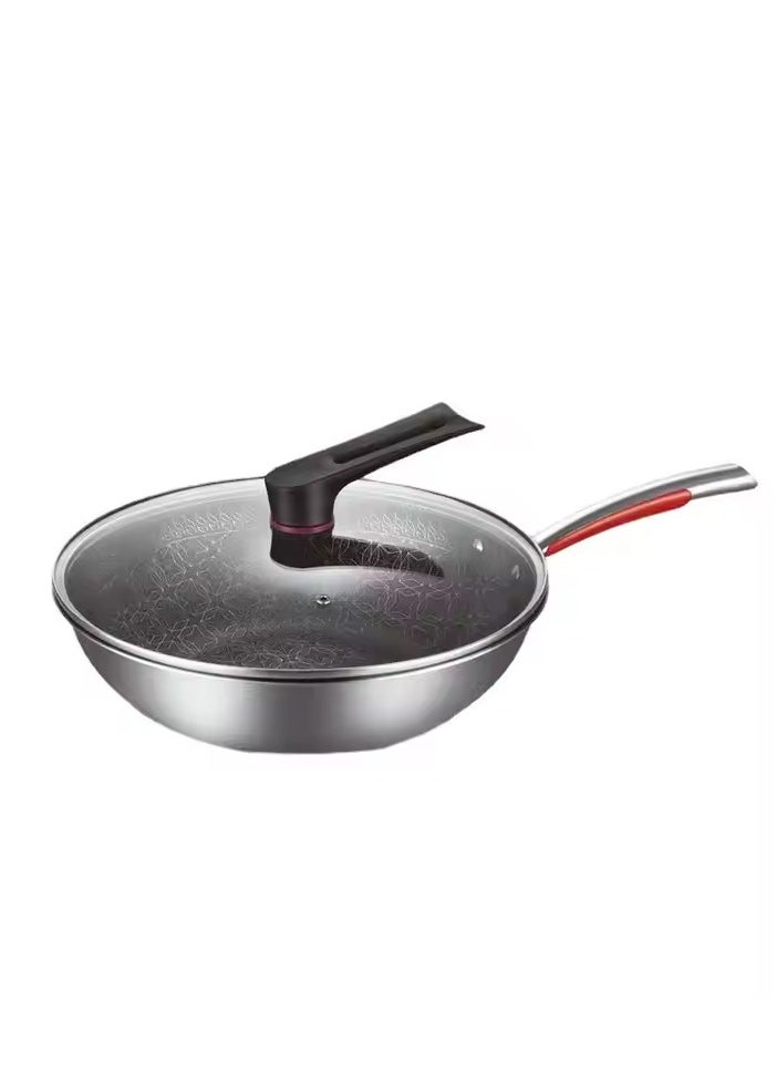 Generic - Non-Stick Deep-Frying Pan with Glass Lid 32Cm - Image 1