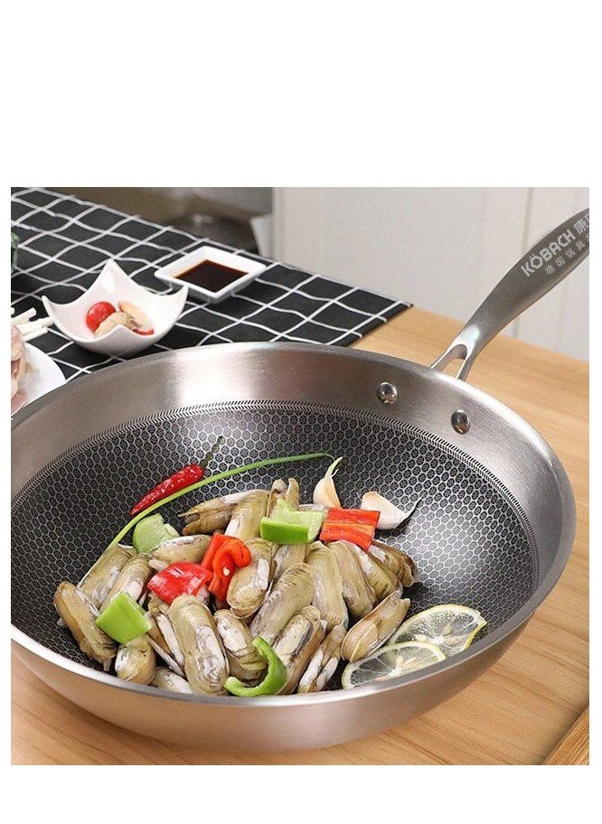 Generic - Non-Stick Deep-Frying Pan with Glass Lid 32Cm - Image 1