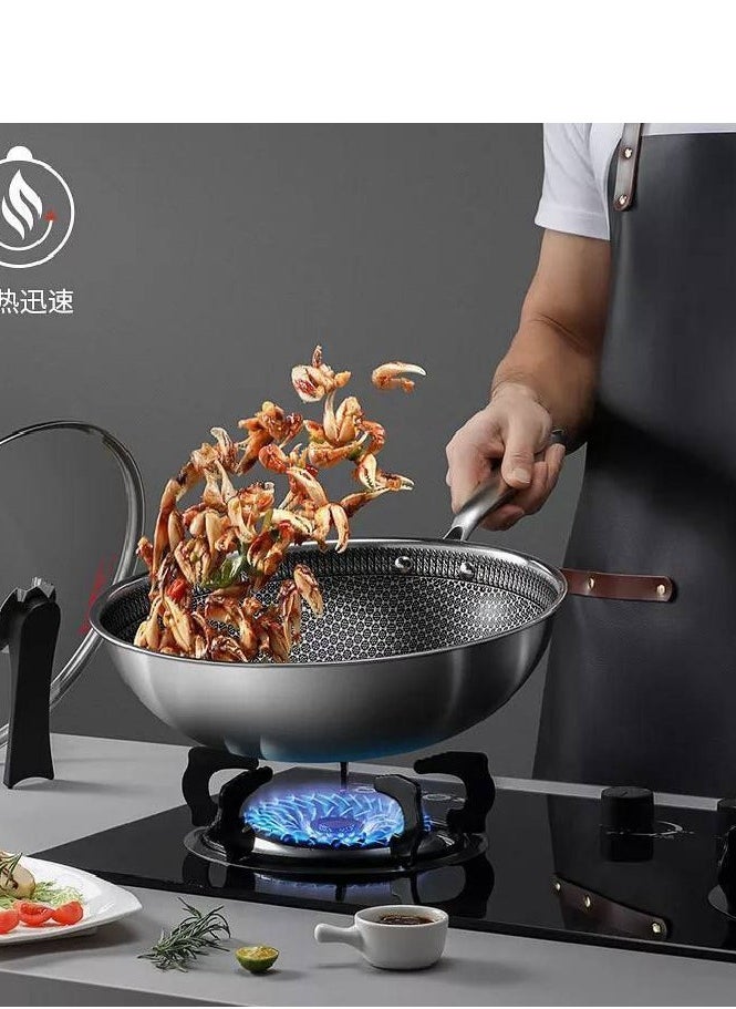 Generic - Non-Stick Deep-Frying Pan with Glass Lid 32Cm - Image 1