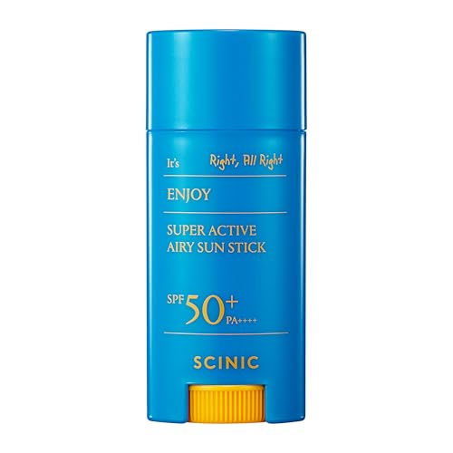 SCINIC Enjoy Super Active Airy Sun Stick SPF50 PA 053oz 15g Strong UV Protection Anytime Anywhere Airlight Clear Korean Skincare - Image 1