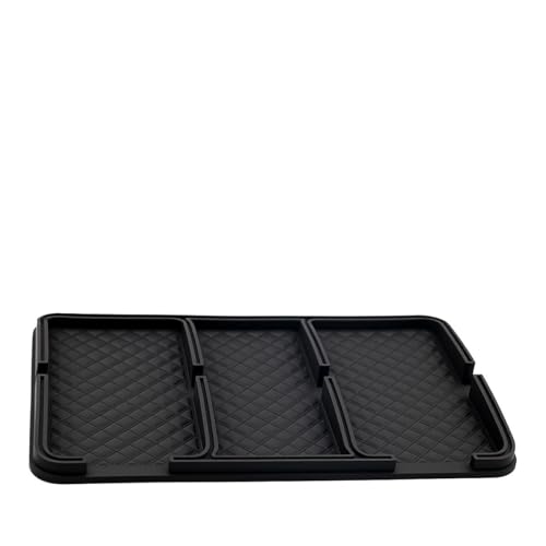 YoRise Car Dashboard Mat, Anti-Slip Strong Gripping Automotive Center Console Tray, Multifunctional Vehicle Interior Storage Holder Pad for Key, GPS, Sunglass, Smartphone(Ordinary) - Image 1