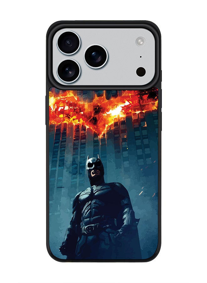 Stylizedd iPhone 17 Pro Max Case, [Compatible with MagSafe] Slim Magnetic cover Phone Case iPhone 17 Pro Max -Burning Batman - Image 1