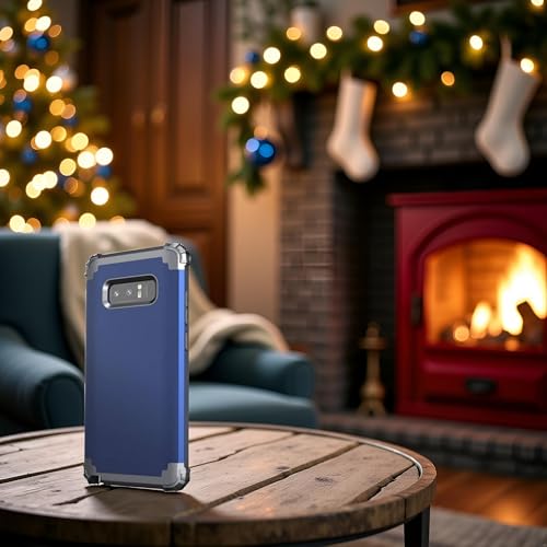 IDweel for Galaxy Note 8 Case, Note 8 Case Blue for Men, IDweel 3 in 1 Shockproof Slim Hybrid Heavy Duty Protection Hard PC Cover Soft Silicone Rugged Bumper Full Body Cover for Galaxy Note 8, Blue - Image 5