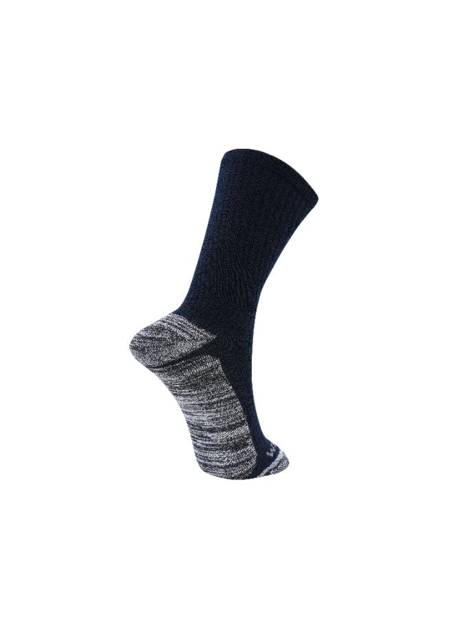 White Leaf Diabetic Care Socks – Soft Cotton, Antibacterial, Seamless Design for Sensitive Feet & Improved Circulation – OEKO-TEX & ECAS Certified Dark Blue - 1 Pack - Image 3